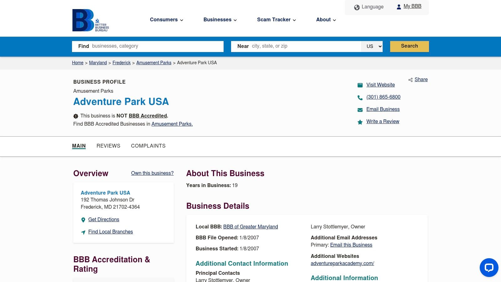 5. Better Business Bureau (BBB): For Customer Service Assessment